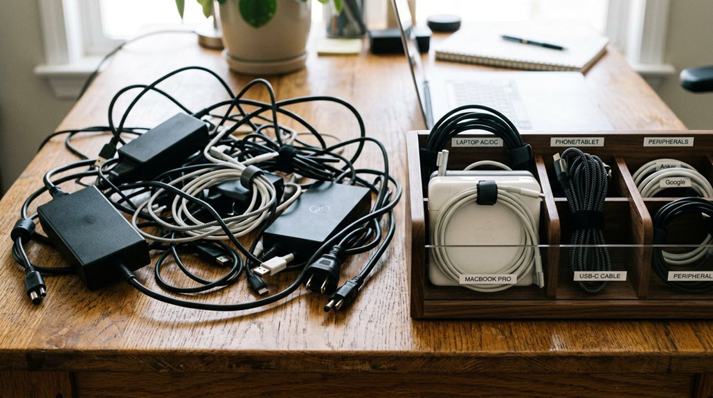 organized chargers enhance efficiency