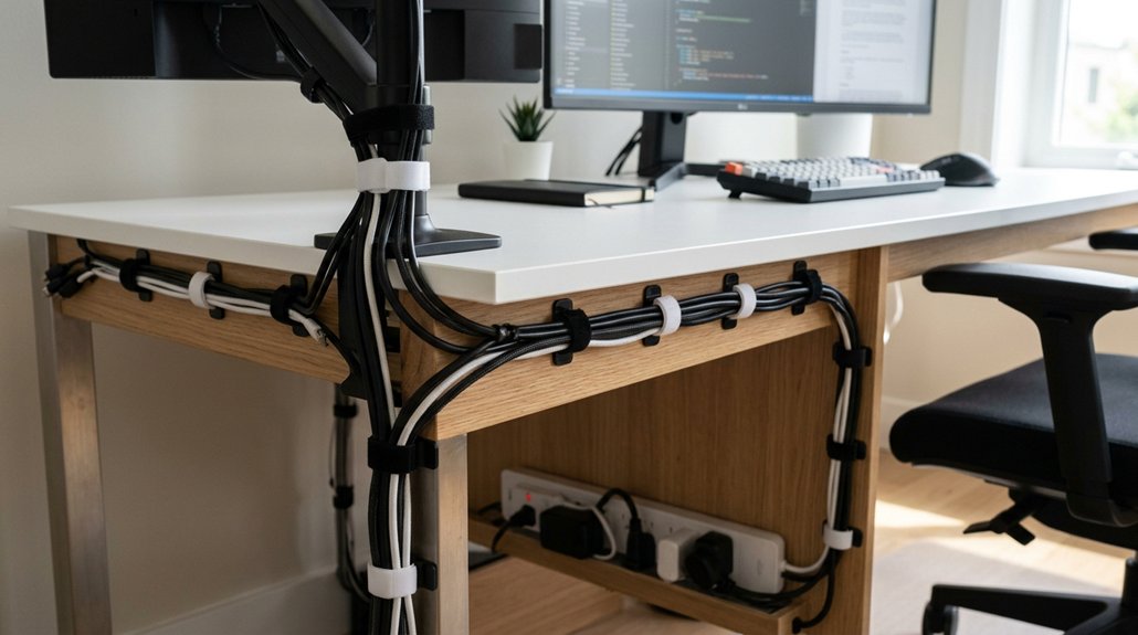 organized safe accessible cable routing