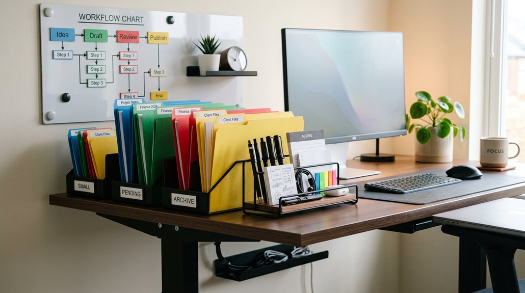 organized workspace boosts productivity