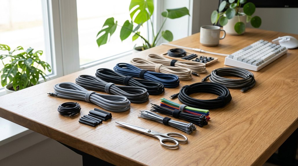preparing workspace for cable installation