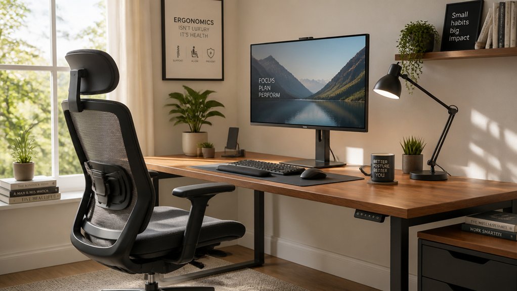 proper chair and desk adjustment