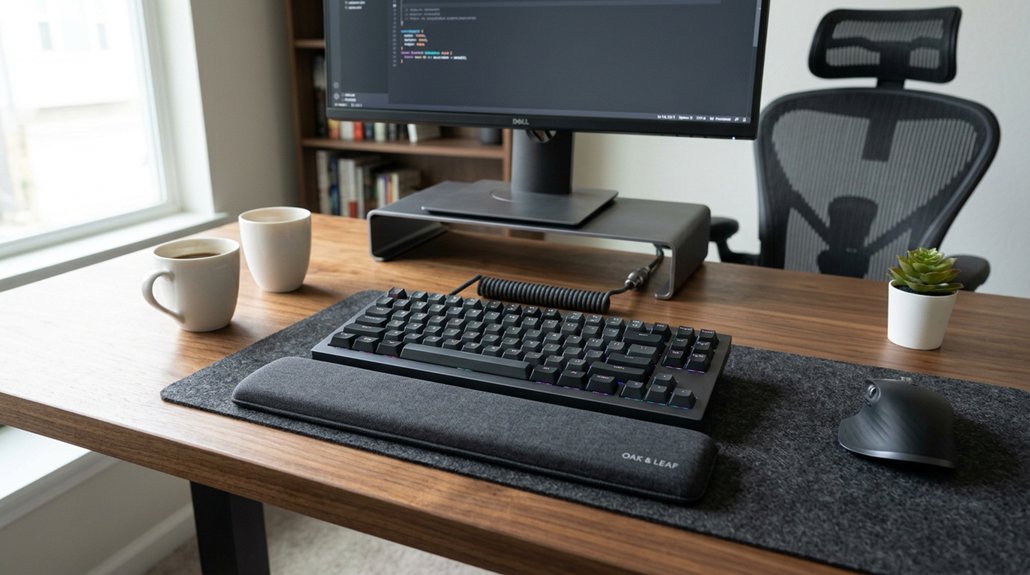 proper desk and wrist alignment
