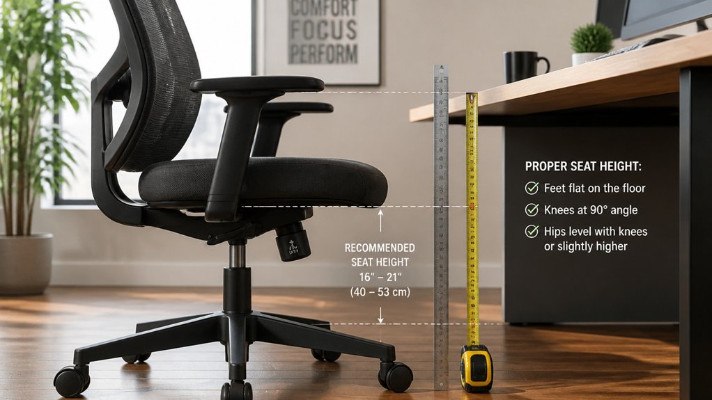 proper ergonomic chair adjustment