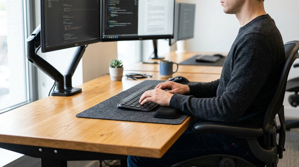proper keyboard height ergonomics