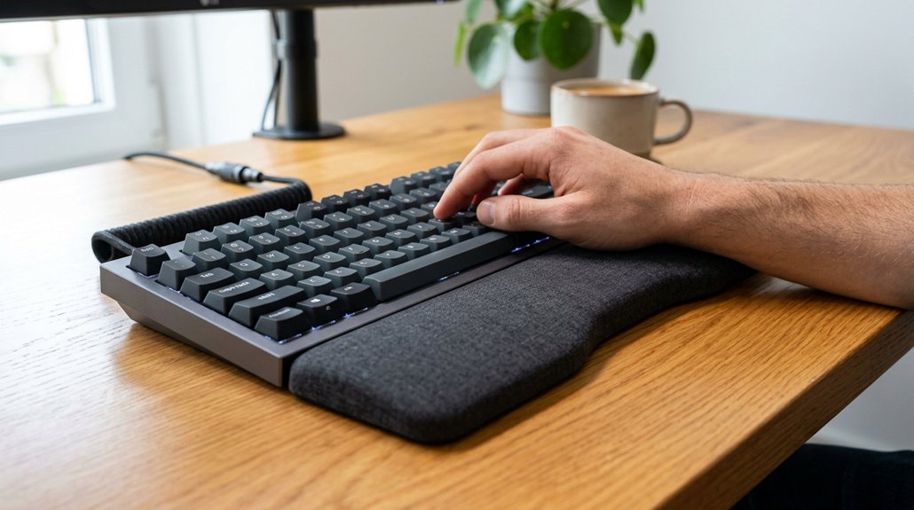 proper wrist rest positioning