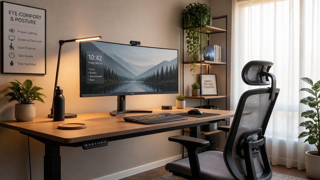 reducing glare and flicker