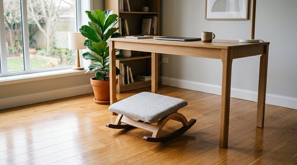 rocking footrest enhances circulation
