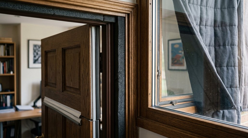 seal gaps replace doors