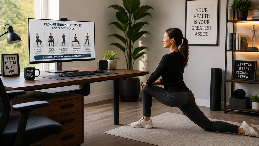 seated lower body stretches