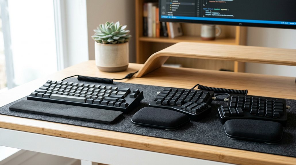 split keyboards improve neck comfort