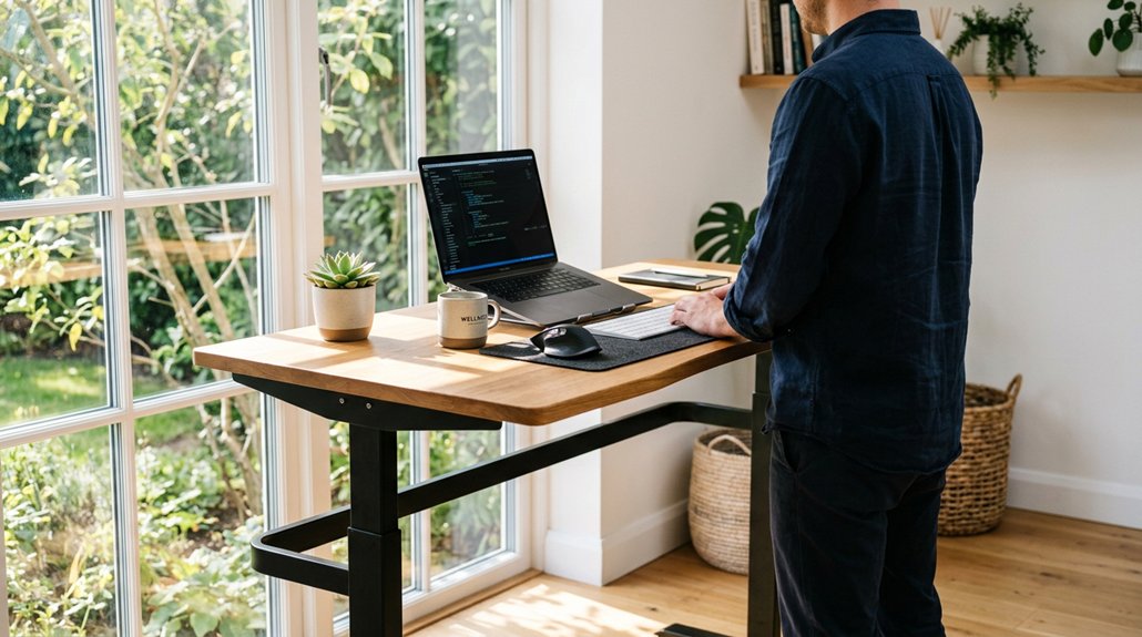 standing desks engage core