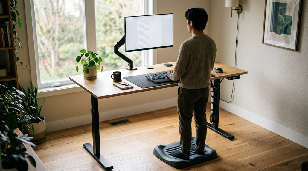 standing desks reduce back strain