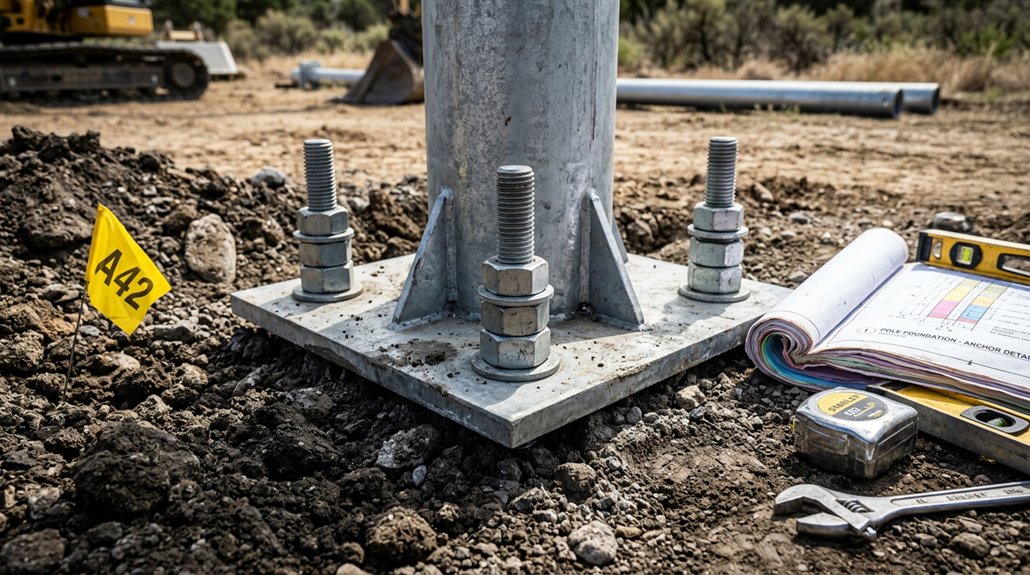 steel pole installation steps