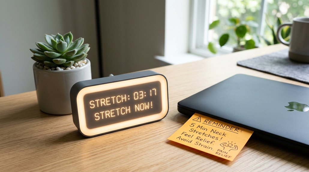 timers and visual break reminders