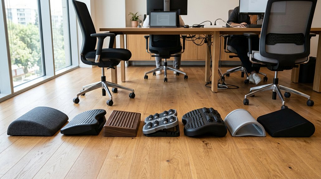 top under desk massaging footrests
