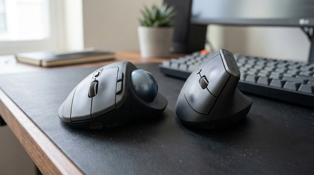 trackball versus ergonomic mouse