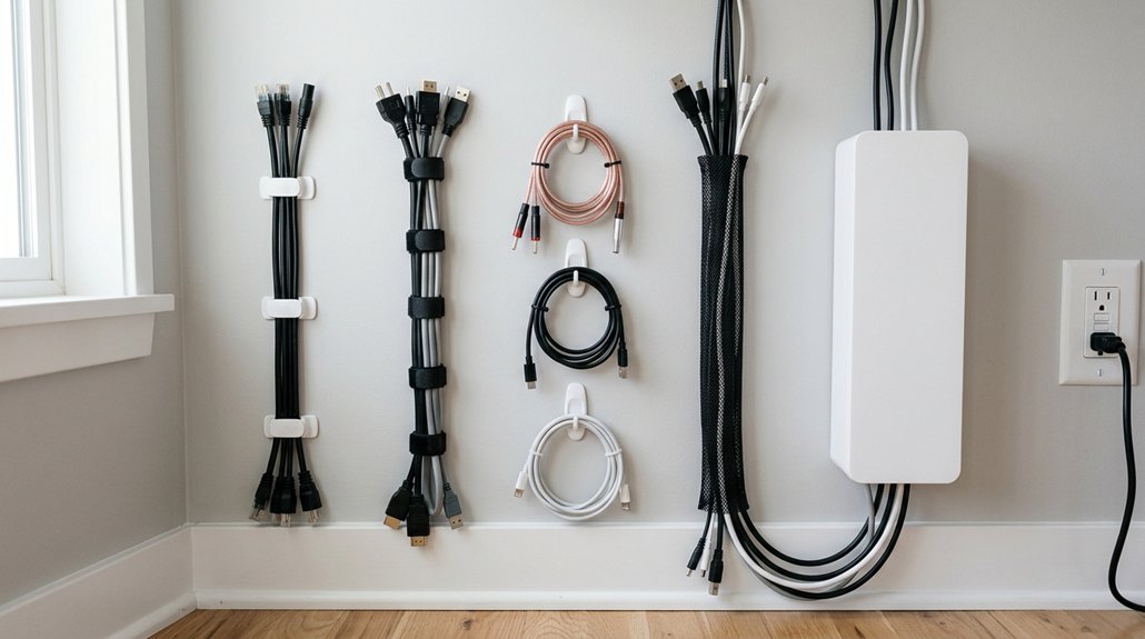 vertical home cable management