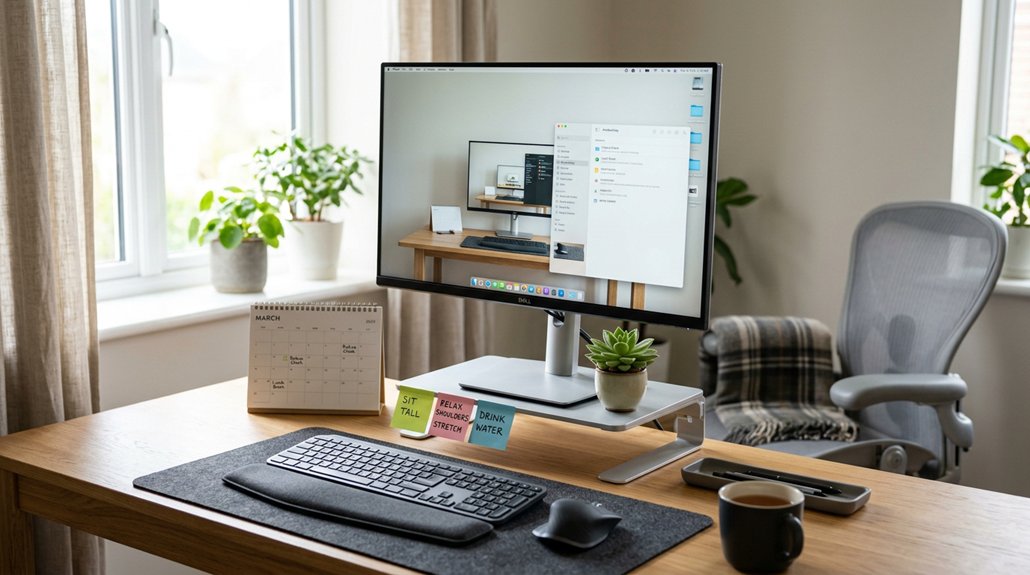 visual reminders improve posture
