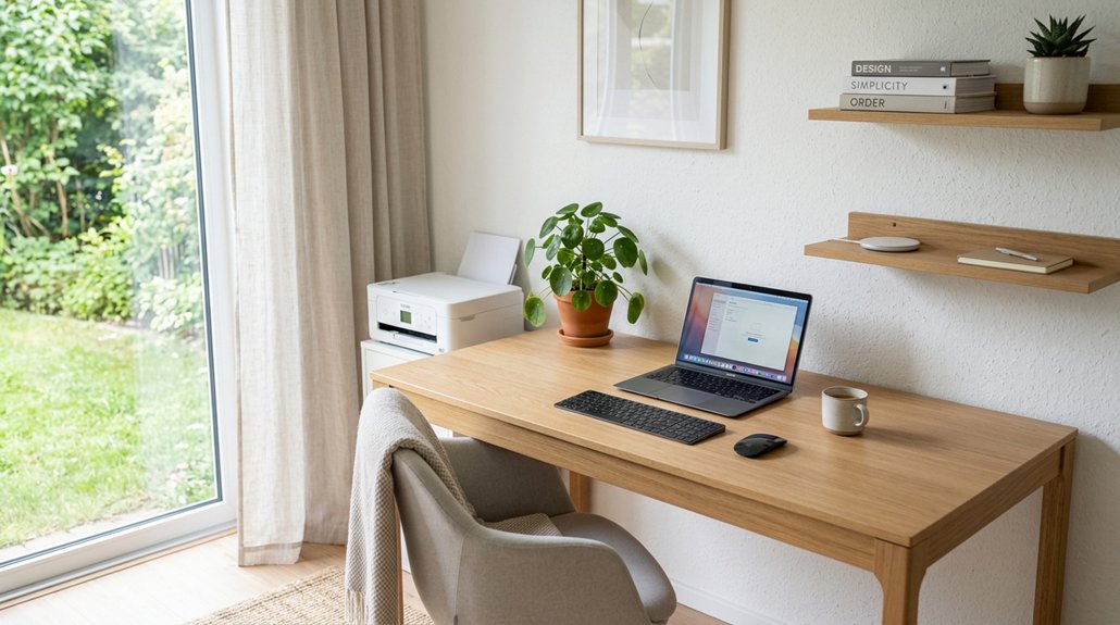 wireless tech declutters workspace